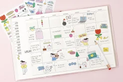 6pcs Palette Daily Sticker Set
