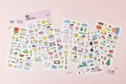 6pcs Palette Daily Sticker Set