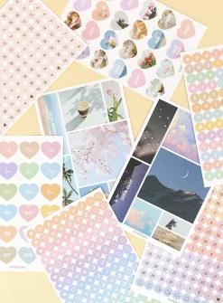 8pcs Paperian Removable Deco Sticker Set
