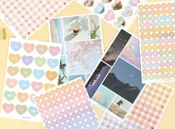 8pcs Paperian Removable Deco Sticker Set