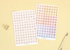 8pcs Paperian Removable Deco Sticker Set