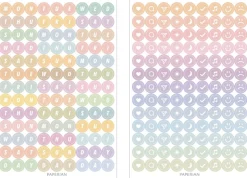 8pcs Paperian Removable Deco Sticker Set
