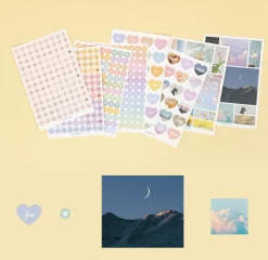8pcs Paperian Removable Deco Sticker Set