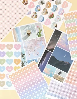 8pcs Paperian Removable Deco Sticker Set