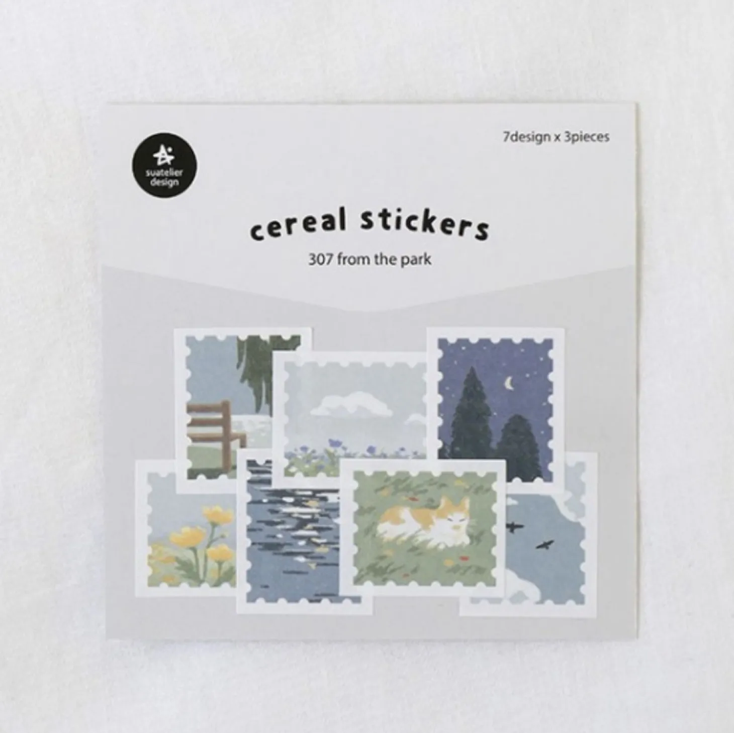 21pcs Park Cereal Sticker Set