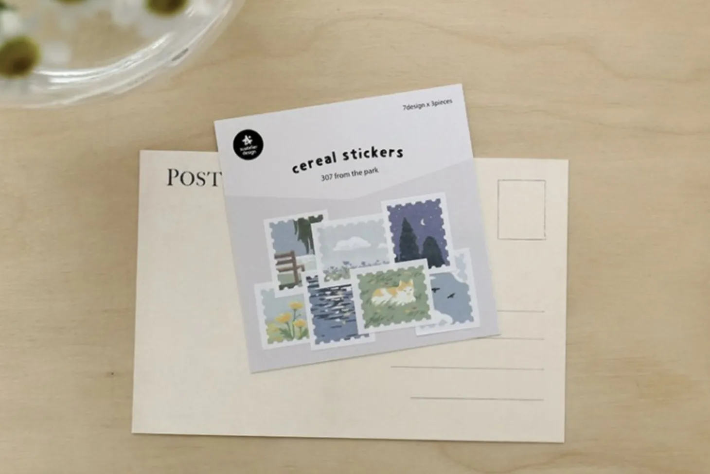 21pcs Park Cereal Sticker Set