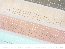 1152pcs Pastel Alphabet Sticker Set