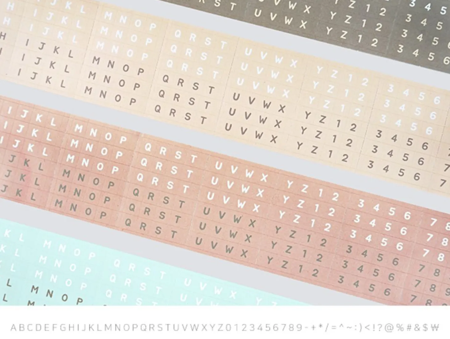 1152pcs Pastel Alphabet Sticker Set