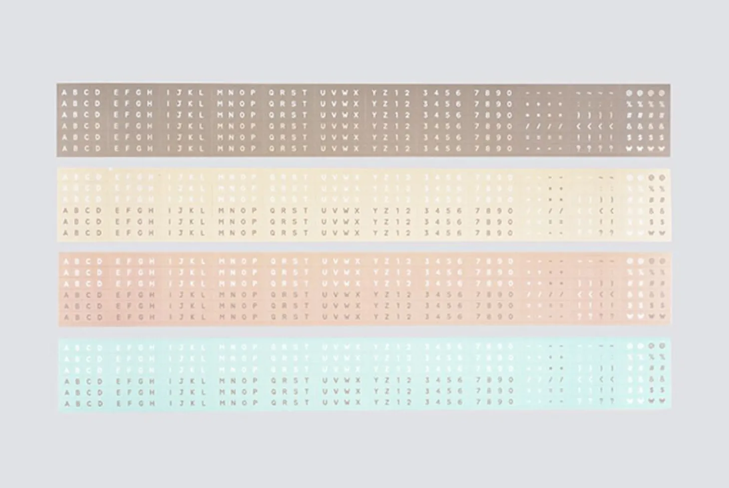 1152pcs Pastel Alphabet Sticker Set