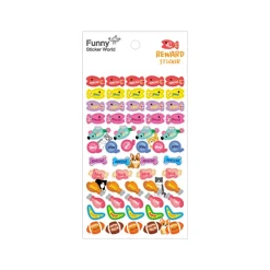4pcs Pet Toy Reward Paper Sticker Set