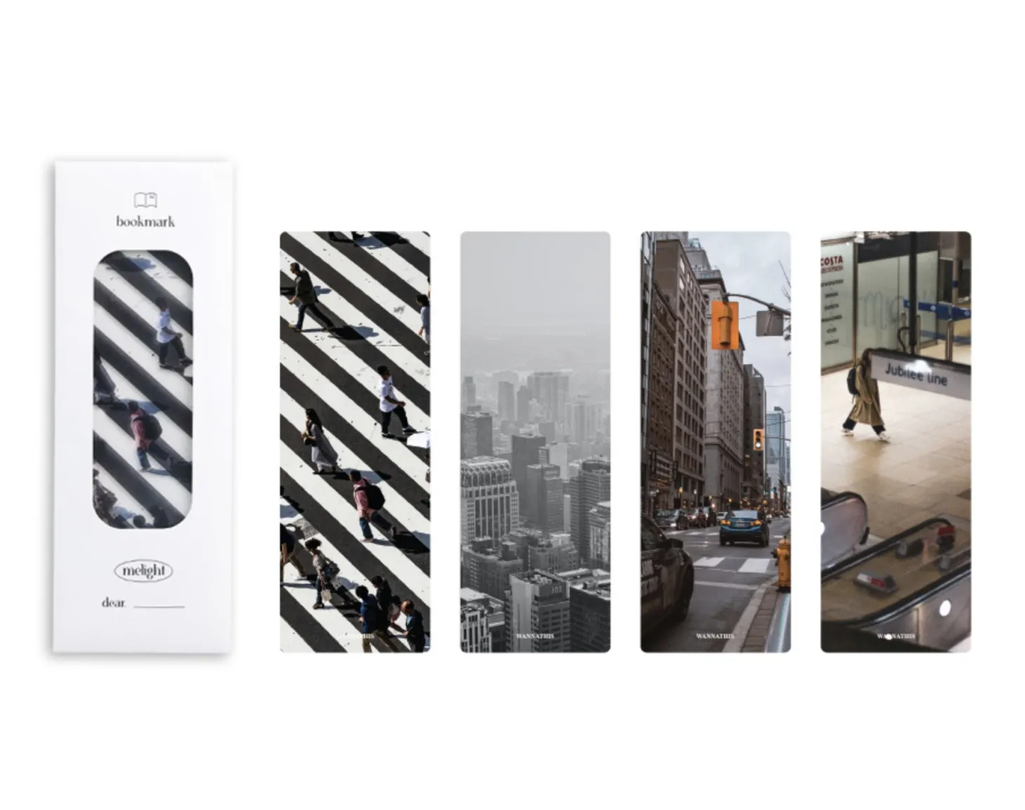 4pcs Photograph Translucent Bookmark