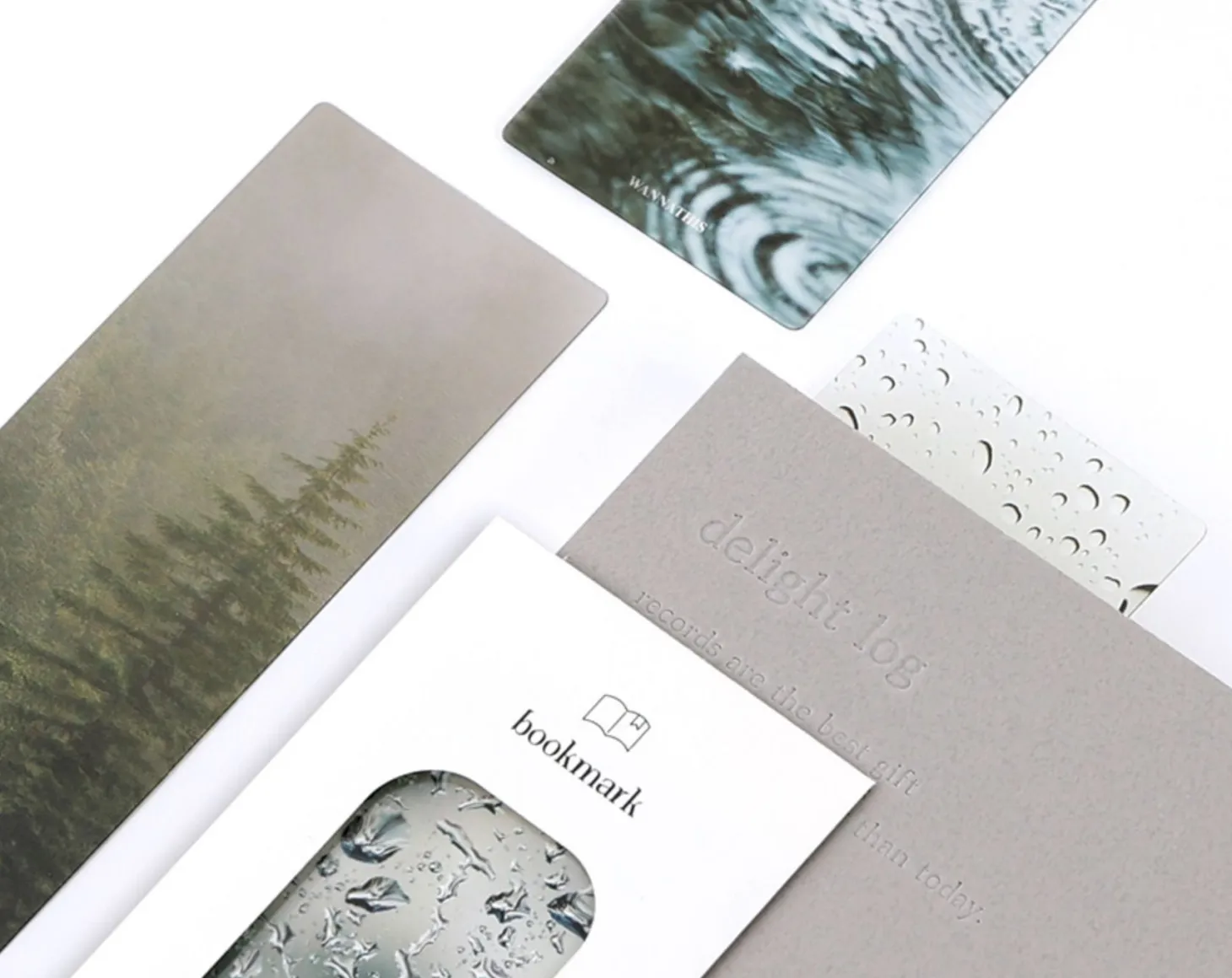 4pcs Photograph Translucent Bookmark