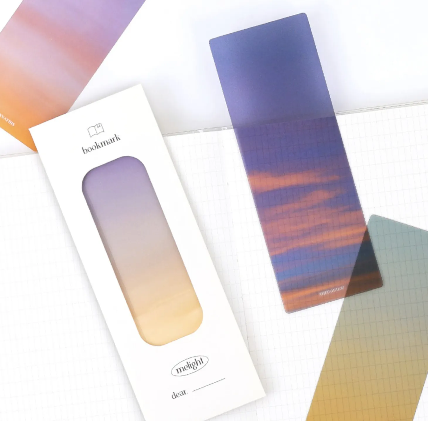 4pcs Photograph Translucent Bookmark
