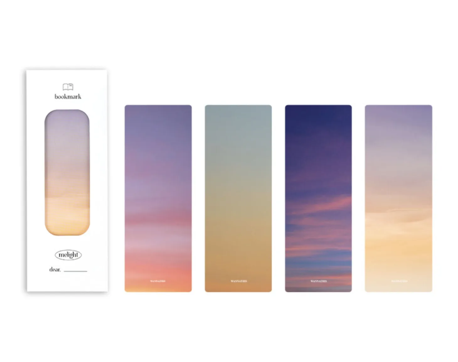 4pcs Photograph Translucent Bookmark