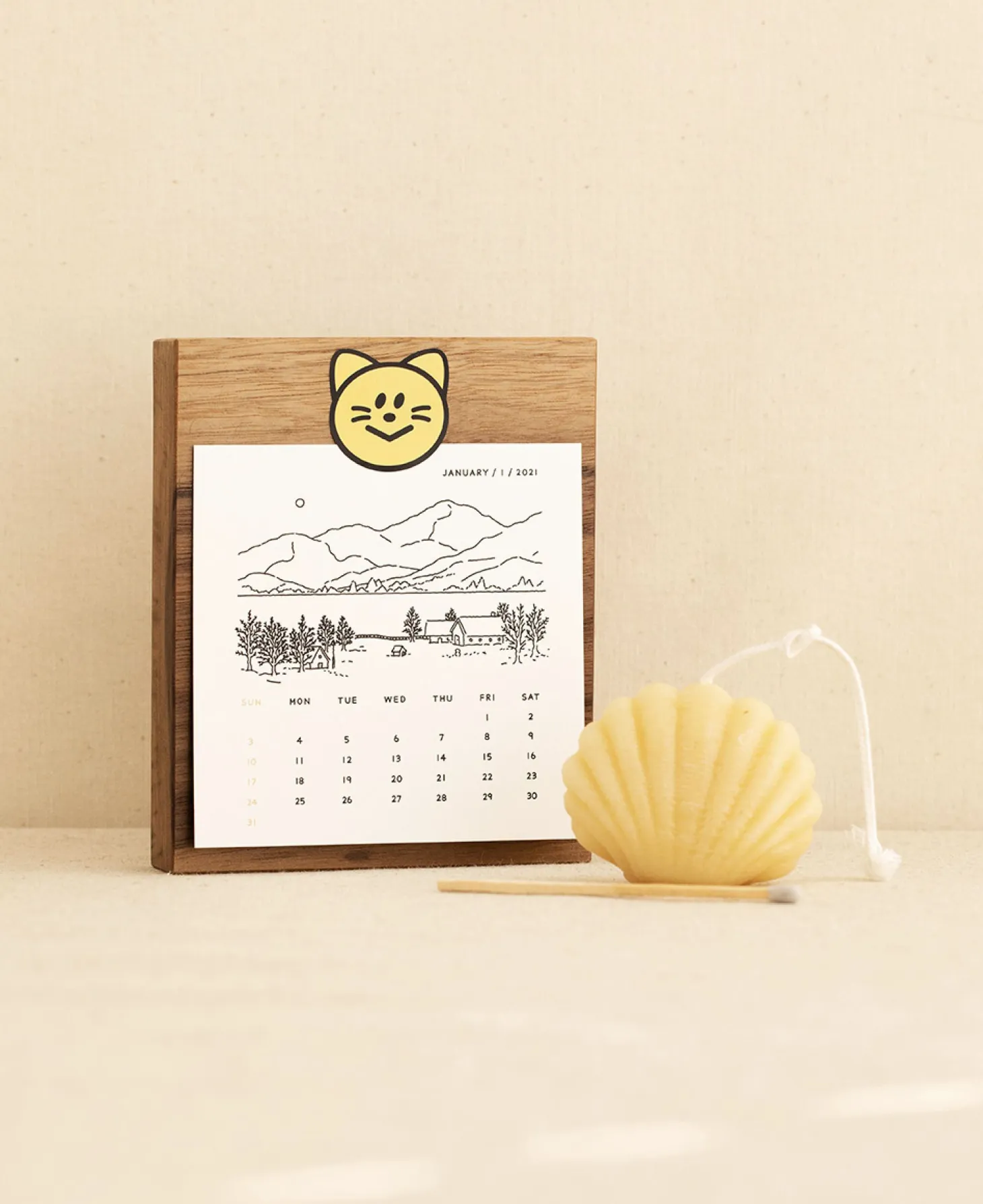 2pcs Point Smile Removable Sticker Set