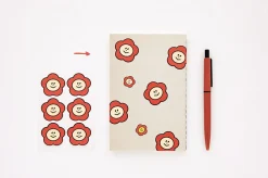 2pcs Point Smile Removable Sticker Set