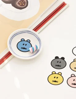 2pcs Point Smile Removable Sticker Set