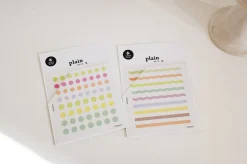 3pcs Pop Plain Deco Sticker Set