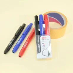3pcs Retractable Permanent Marker Set