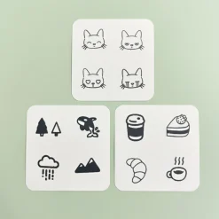 4pcs Self-inking Stamp Set
