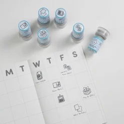 4pcs Self-inking Stamp Set