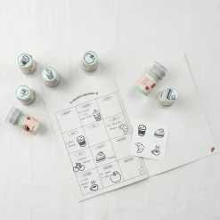 4pcs Self-inking Stamp Set