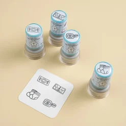 4pcs Self-inking Stamp Set