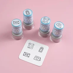 4pcs Self-inking Stamp Set