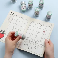 4pcs Self-inking Stamp Set