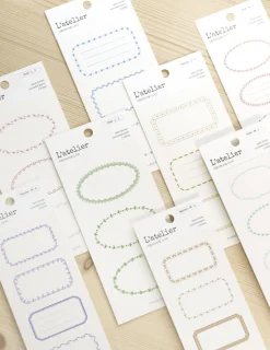 2pcs Simple Label Sticker Set