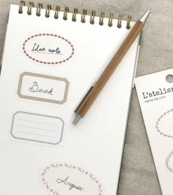2pcs Simple Label Sticker Set