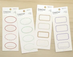 2pcs Simple Label Sticker Set