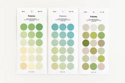 12pcs Simple Palette Round Sticker Set