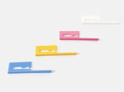 12pcs Slim Spiral Ring Label Clip Set