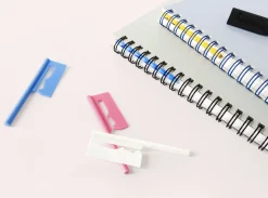 12pcs Slim Spiral Ring Label Clip Set