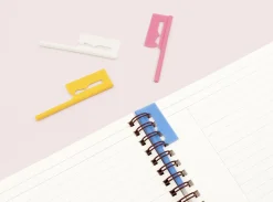 12pcs Slim Spiral Ring Label Clip Set