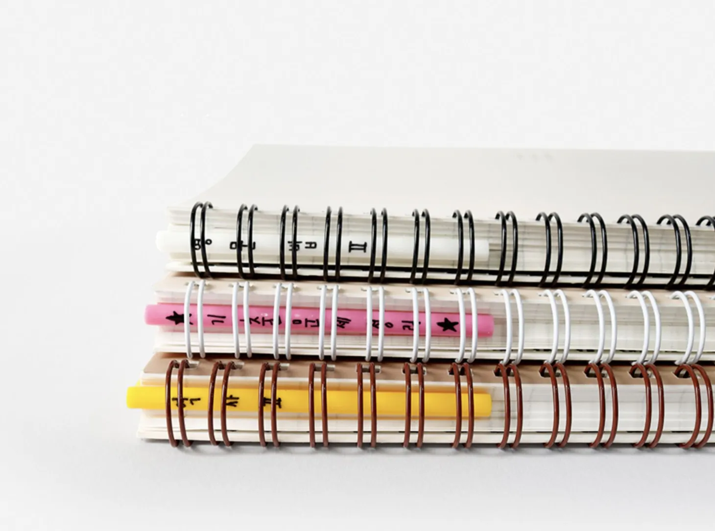 12pcs Slim Spiral Ring Label Clip Set