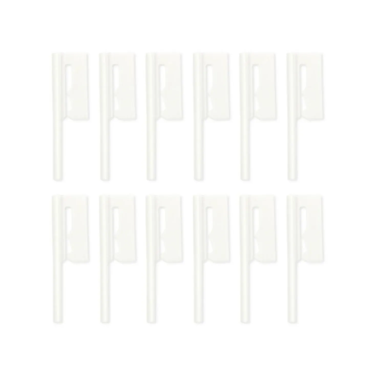 12pcs Slim Spiral Ring Label Clip Set