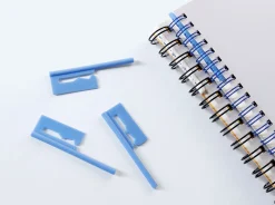 12pcs Slim Spiral Ring Label Clip Set