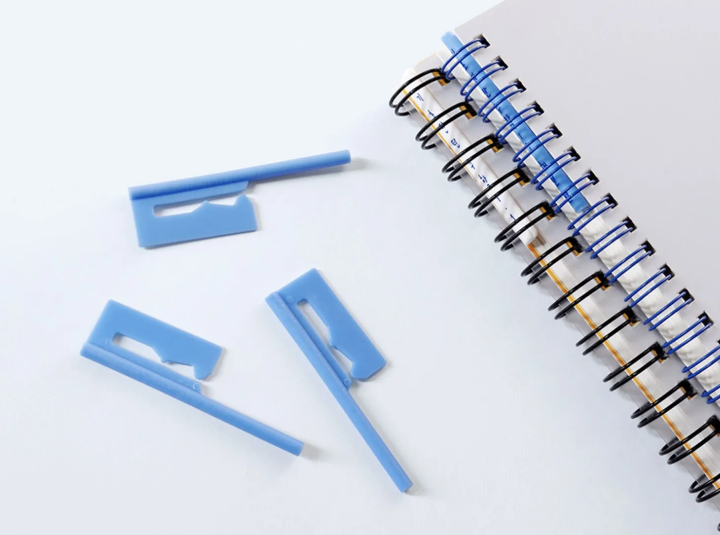 12pcs Slim Spiral Ring Label Clip Set