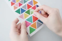 2pcs Solid Color Palette Sticker Set