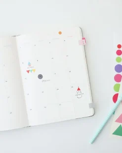2pcs Solid Color Palette Sticker Set