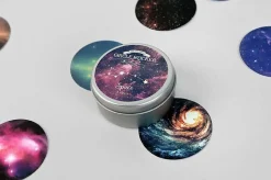 48pcs Space Round Deco Sticker Set