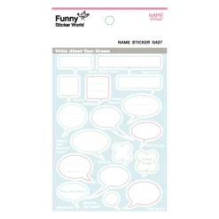 7pcs Speech Bubble Label Sticker Set