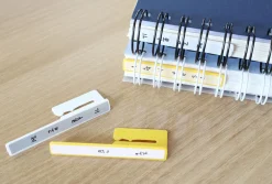 12pcs Spiral Ring Label Clip Set
