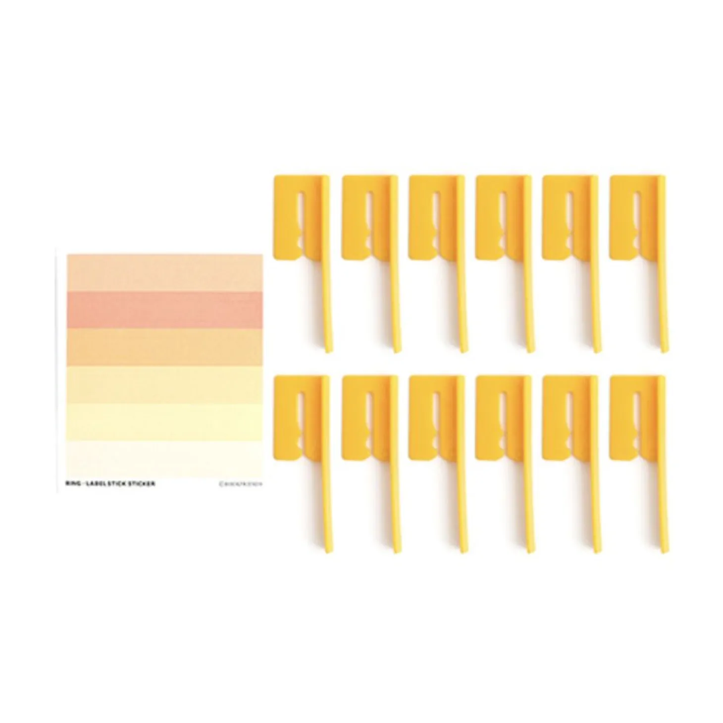 12pcs Spiral Ring Label Clip Set