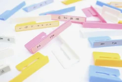 12pcs Spiral Ring Label Clip Set