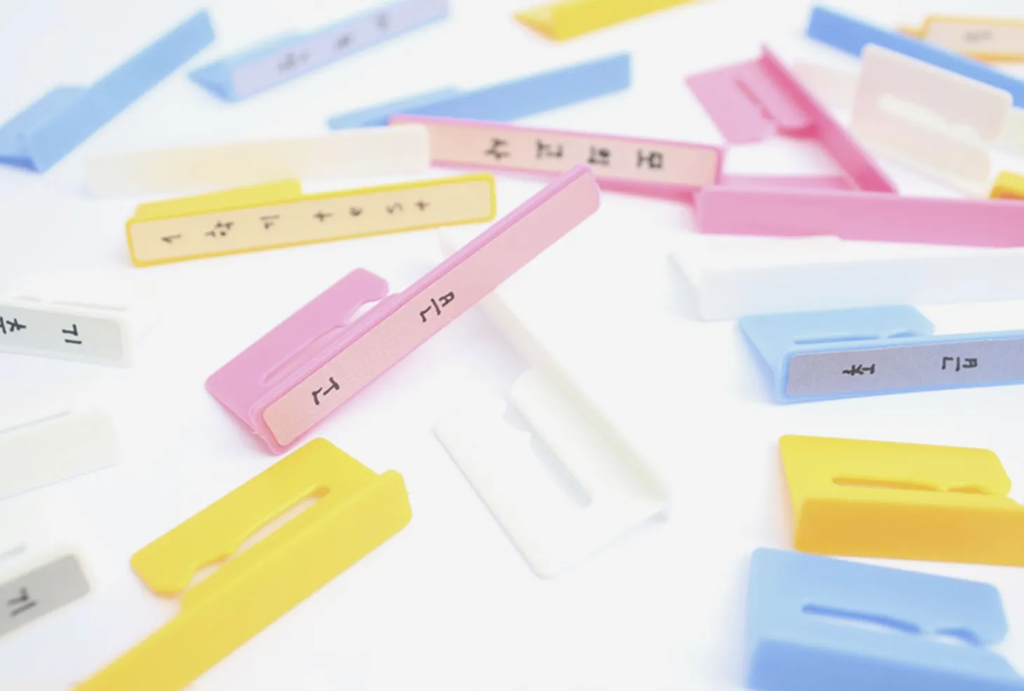 12pcs Spiral Ring Label Clip Set