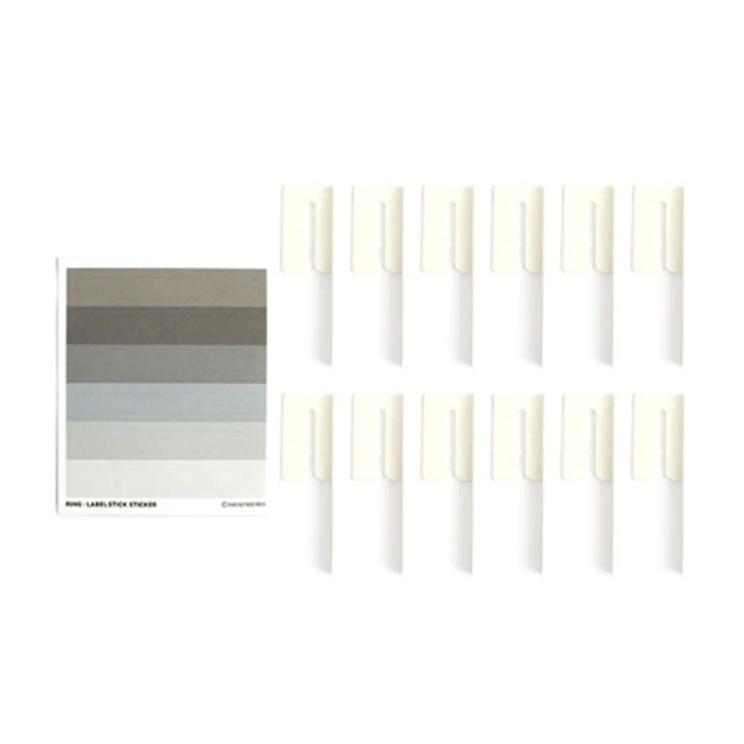 12pcs Spiral Ring Label Clip Set
