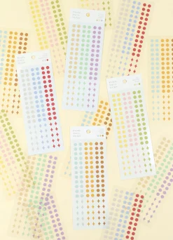 3pcs Steady Starry Dot Sticker Set